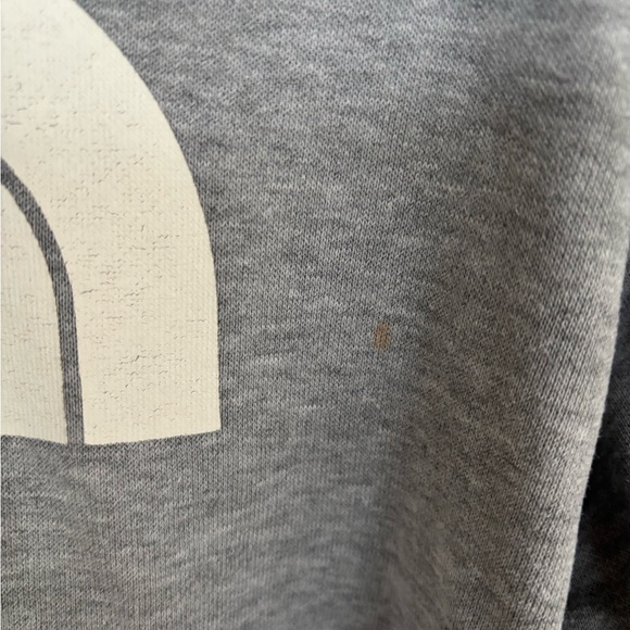 The North Face Gray & White Half Dome Pull Over Hoodie Sweatshirt Womens Sz XL - Picture 2 of 6
